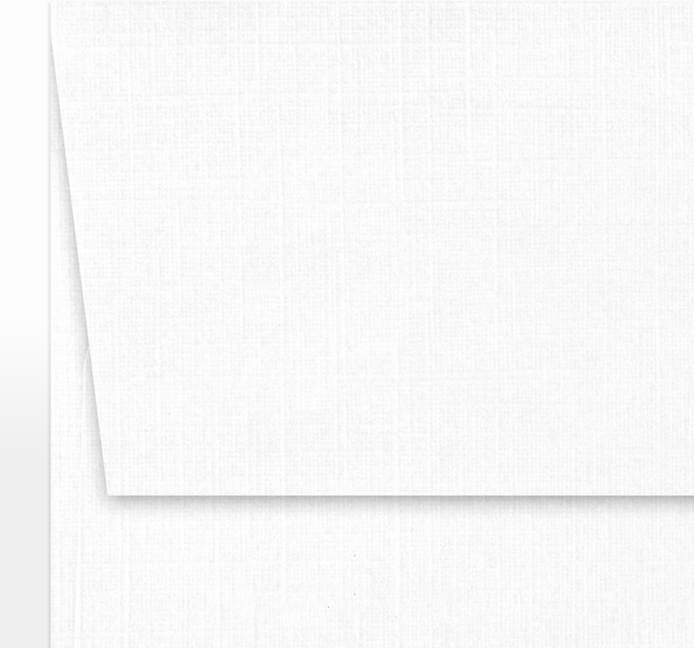 White Linen 32lb A7 Invitation Envelopes (5 1/4 x 7 1/4) with Peel & Seal