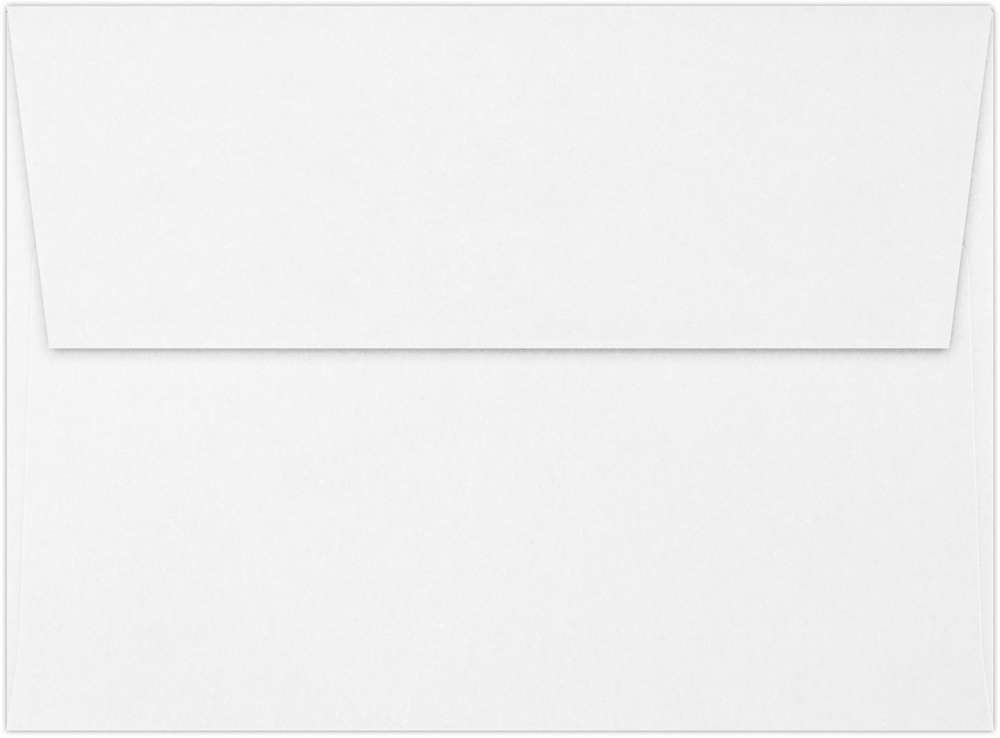 White Recycled 32lb A7 Invitation Envelopes (5 1/4 x 7 1/4) with Peel & Seal