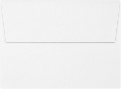 White Recycled 32lb A7 Invitation Envelopes (5 1/4 x 7 1/4) with Peel & Seal