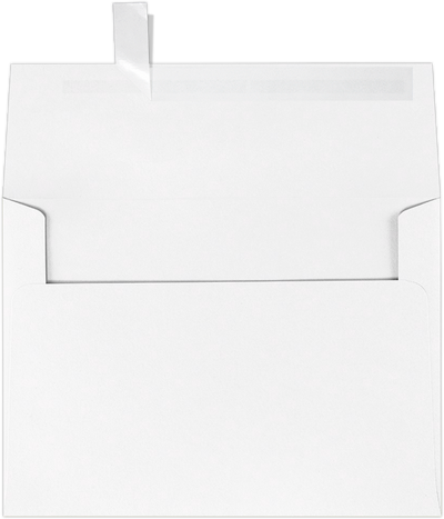 White Recycled 32lb A7 Invitation Envelopes (5 1/4 x 7 1/4) with Peel & Seal