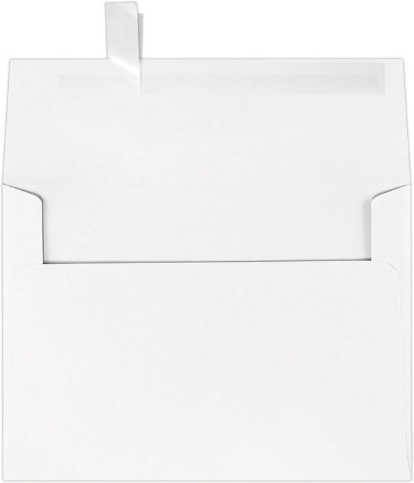 Premium White 32lb A7 Invitation Envelopes (5 1/4 x 7 1/4) with Peel & Seal