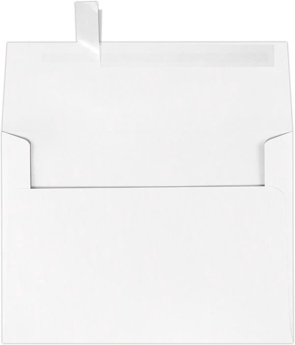 White 24lb A7 Invitation Envelopes (5 1/4 x 7 1/4) with Peel & Seal