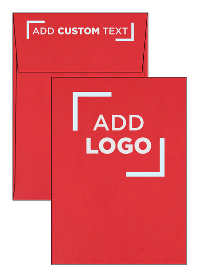 Red 32lb A7 Vertical Invitation Envelopes (5 1/4 x 7 1/4) with Peel & Seal