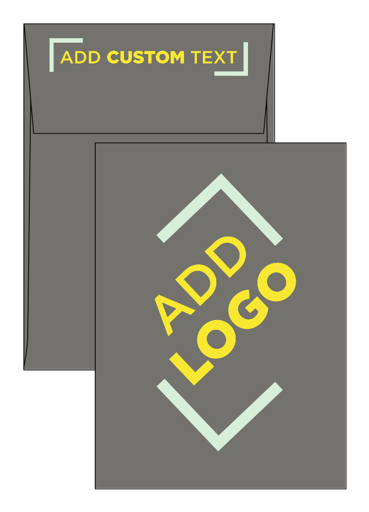Dark Smoke Gray 32lb A7 Vertical Invitation Envelopes (5 1/4 x 7 1/4) with Peel & Seal