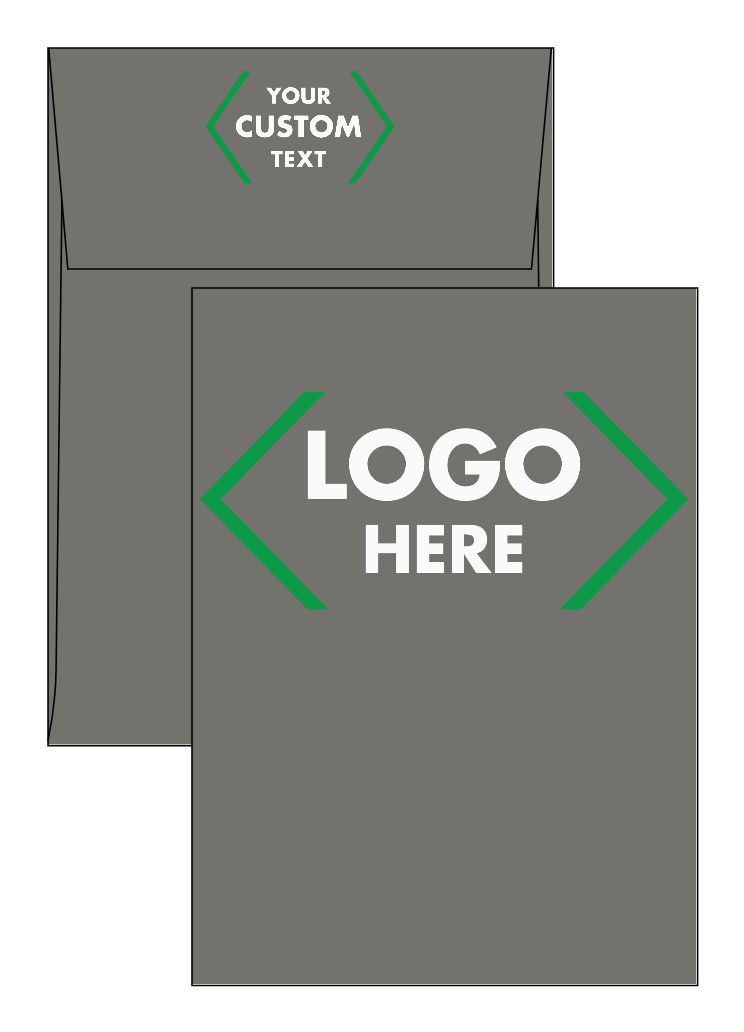 Dark Smoke Gray 32lb A7 Vertical Invitation Envelopes (5 1/4 x 7 1/4) with Peel & Seal