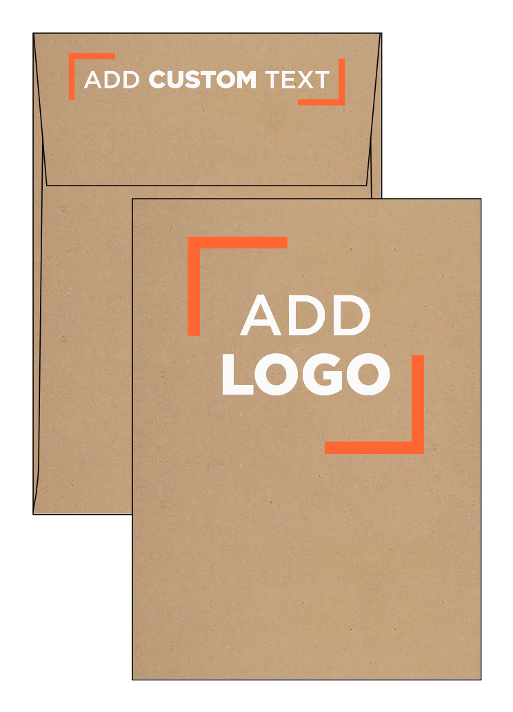Grocery Bag 28lb A7 Vertical Invitation Envelopes (5 1/4 x 7 1/4) with Peel & Seal