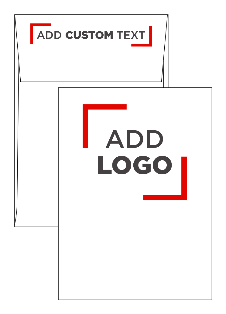 White 28lb A7 Vertical Invitation Envelopes (5 1/4 x 7 1/4) with Peel & Seal