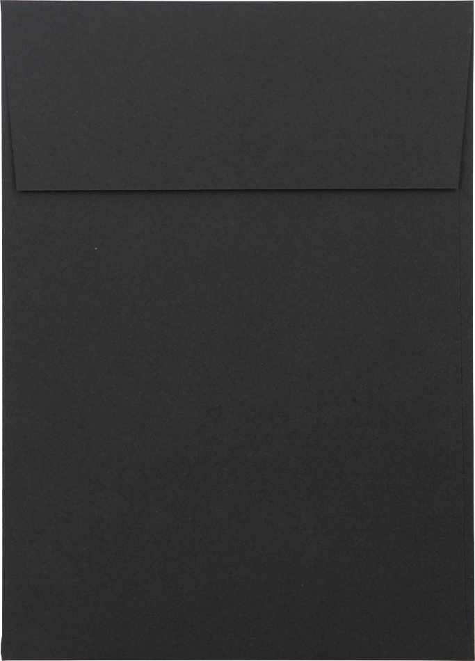 Smooth Midnight Black 32lb A7 Vertical Invitation Envelopes (5 1/4 x 7 1/4) with Peel & Seal