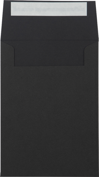 Smooth Midnight Black 32lb A7 Vertical Invitation Envelopes (5 1/4 x 7 1/4) with Peel & Seal