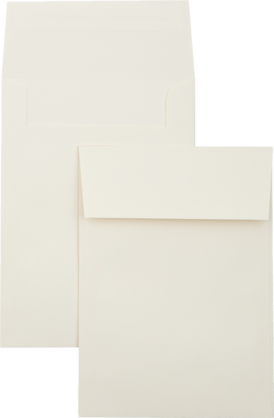 Natural 28lb Cougar A7 Vertical Invitation Premium Envelopes (5 1/4 x 7 1/4) with Peel & Seal