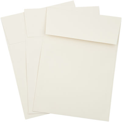 Natural 28lb Cougar A7 Vertical Invitation Premium Envelopes (5 1/4 x 7 1/4) with Peel & Seal