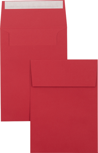 Red 32lb A7 Vertical Invitation Envelopes (5 1/4 x 7 1/4) with Peel & Seal