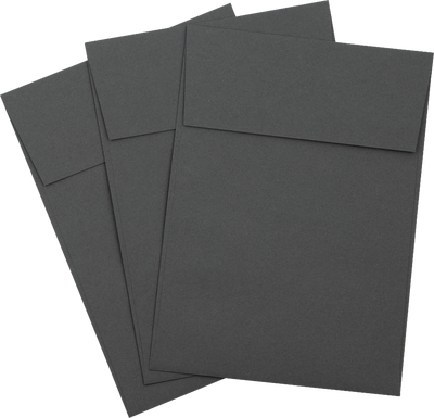 Dark Smoke Gray 32lb A7 Vertical Invitation Envelopes (5 1/4 x 7 1/4) with Peel & Seal