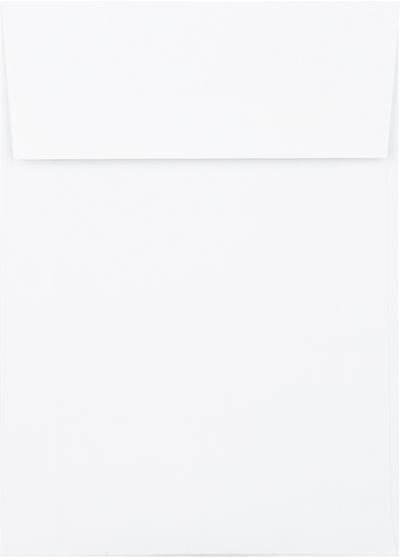 White 28lb A7 Vertical Invitation Envelopes (5 1/4 x 7 1/4) with Peel & Seal