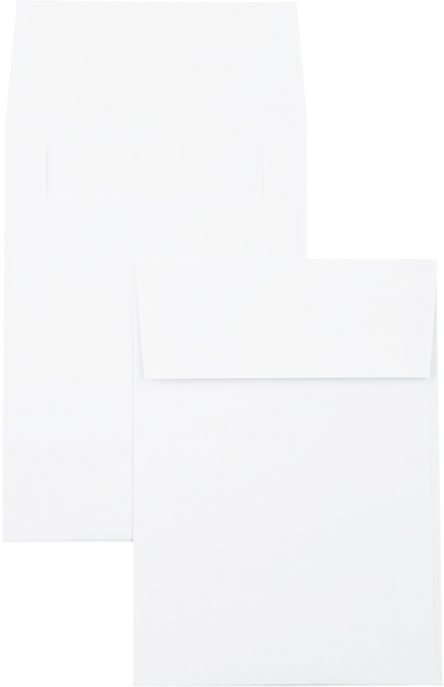 White 28lb A7 Vertical Invitation Envelopes (5 1/4 x 7 1/4) with Peel & Seal