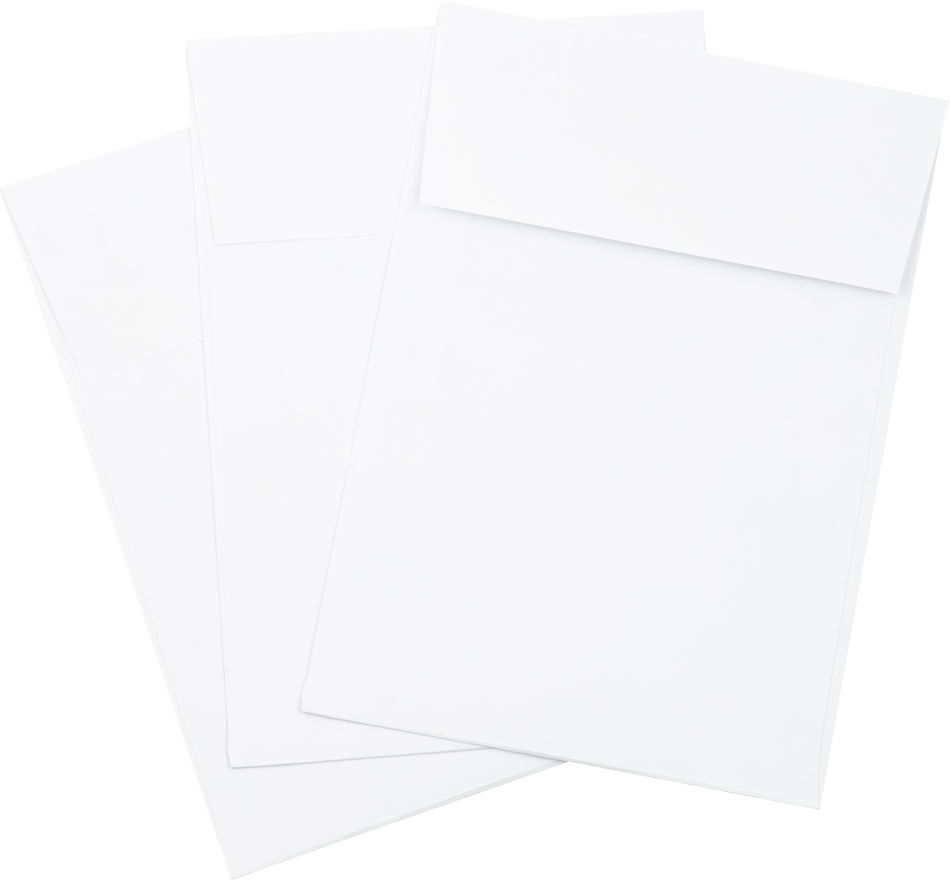 White 28lb A7 Vertical Invitation Envelopes (5 1/4 x 7 1/4) with Peel & Seal