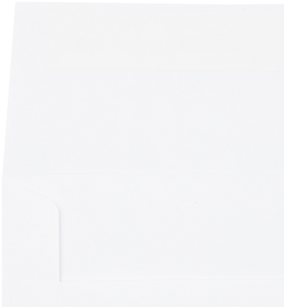 White 28lb A7 Vertical Invitation Envelopes (5 1/4 x 7 1/4) with Peel & Seal