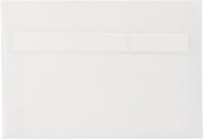 Clear Translucent 30lb A8 Invitation Envelopes (5 1/2 x 8 1/8) with Peel & Seal