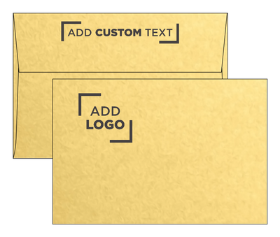 Gold Metallic 32lb A8 Invitation Envelopes (5 1/2 x 8 1/8) with Peel & Seal