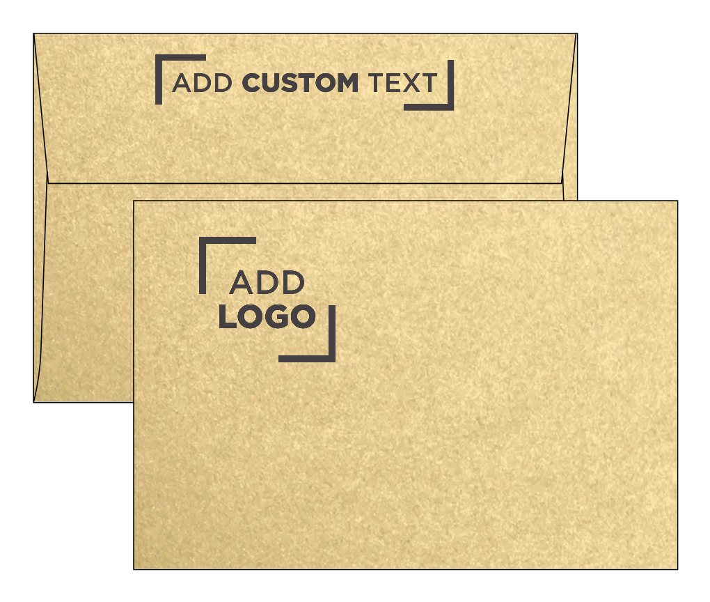 Light Gold Blonde Metallic 32lb A8 Invitation Envelopes (5 1/2 x 8 1/8) with Peel & Seal