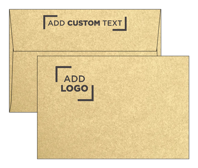 Light Gold Blonde Metallic 32lb A8 Invitation Envelopes (5 1/2 x 8 1/8) with Peel & Seal