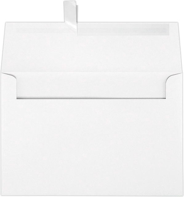 White 24lb A8 Invitation Envelopes (5 1/2 x 8 1/8) with Peel & Seal
