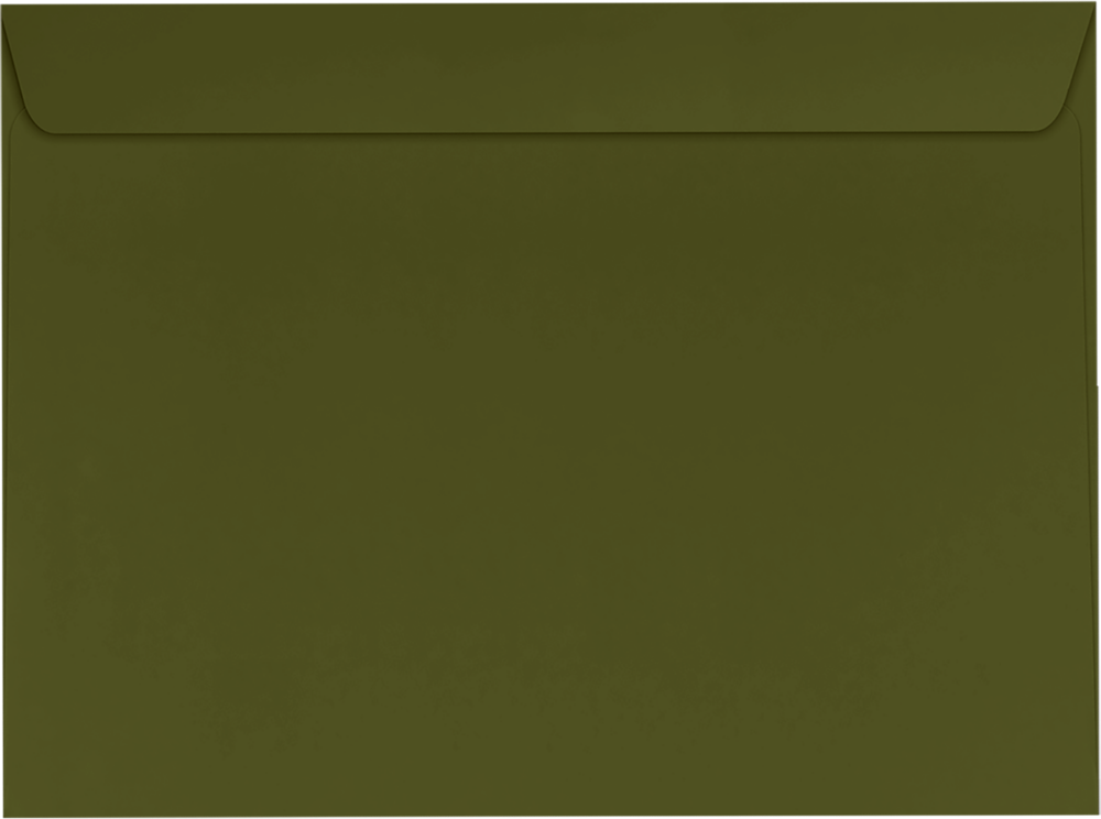 Dark Green Olive 28lb 9 x 12 Booklet Envelopes