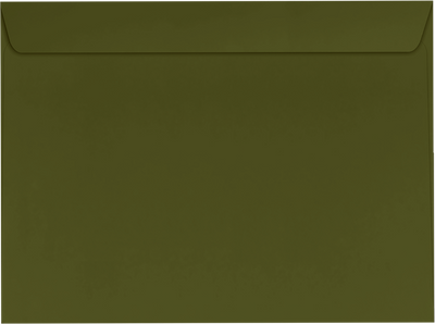 Dark Green Olive 28lb 9 x 12 Booklet Envelopes