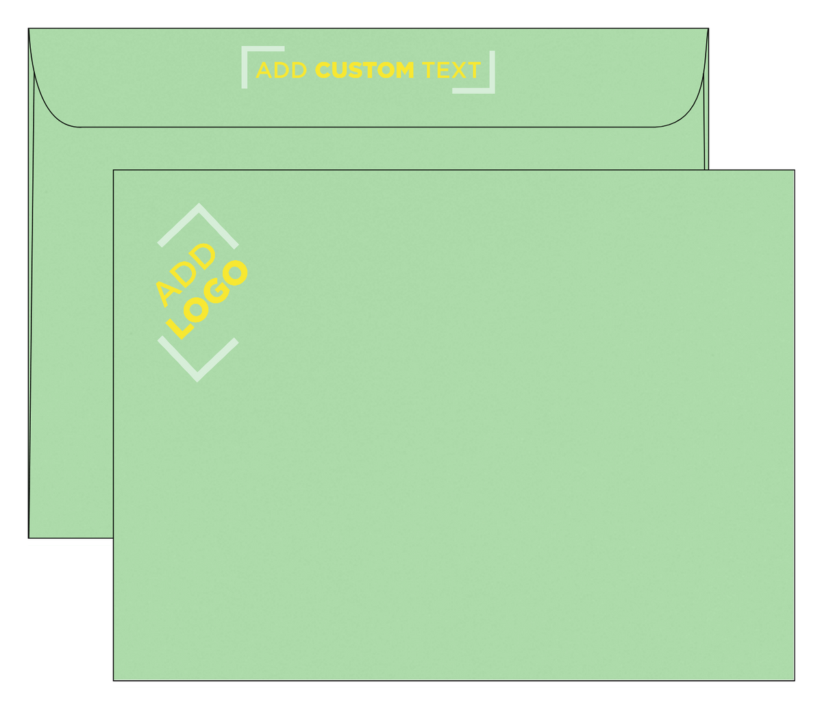 Pastel Green 24lb 9 x 12 Booklet Envelopes