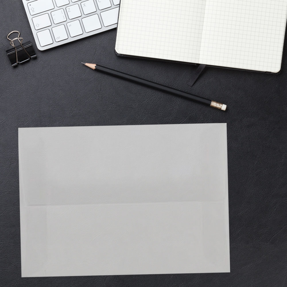Clear Translucent 30lb A10 Invitation Envelopes (6 x 9 1/2) with Peel & Seal