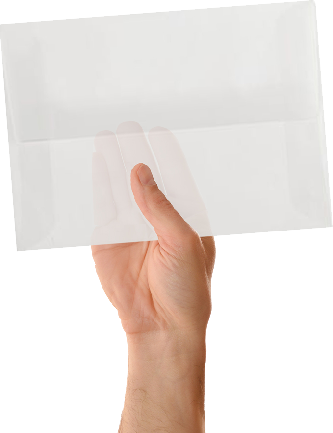 Clear Translucent 30lb A10 Invitation Envelopes (6 x 9 1/2) with Peel & Seal