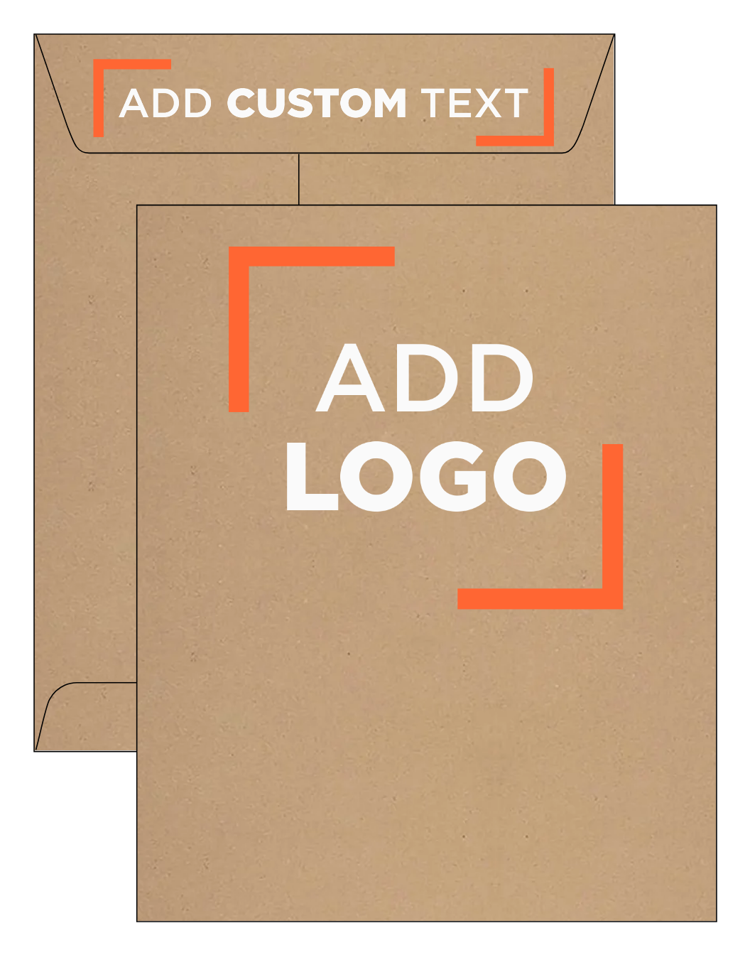 Grocery Bag 28lb 8 1/2 x 10 1/2 Open End Envelopes with Peel & Seal