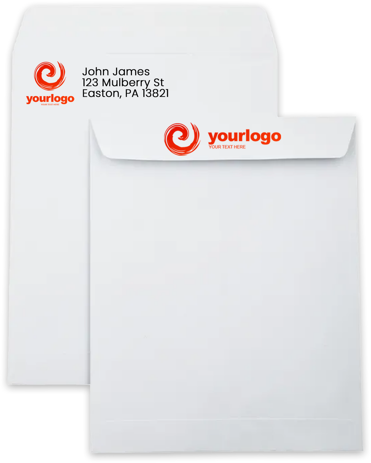 White 28lb 8 1/2 x 10 1/2 Open End Envelopes with Peel & Seal