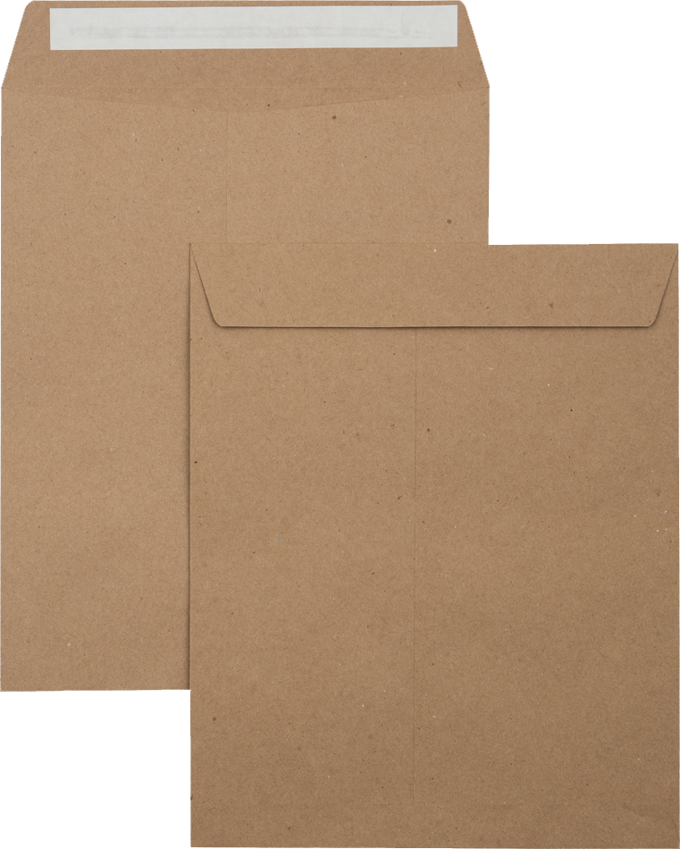 Grocery Bag 28lb 8 1/2 x 10 1/2 Open End Envelopes with Peel & Seal