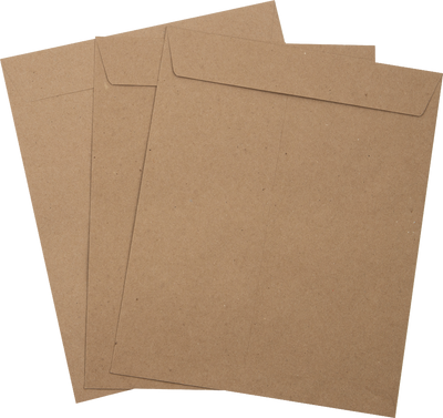 Grocery Bag 28lb 8 1/2 x 10 1/2 Open End Envelopes with Peel & Seal