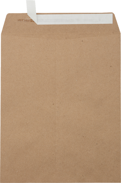 Grocery Bag 28lb 8 1/2 x 10 1/2 Open End Envelopes with Peel & Seal