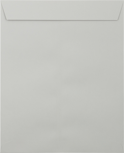 Pastel Gray 24lb 8 1/2 x 10 1/2 Open End Envelopes with Peel & Seal