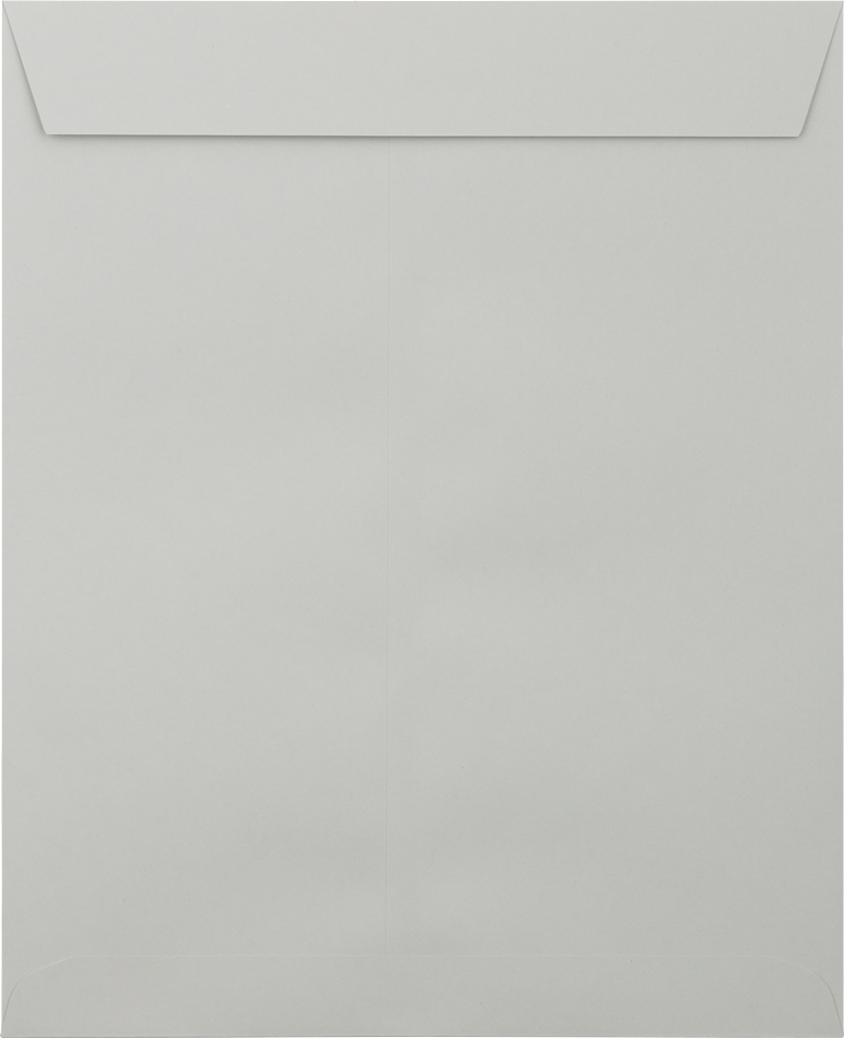 Pastel Gray 24lb 8 1/2 x 10 1/2 Open End Envelopes with Peel & Seal