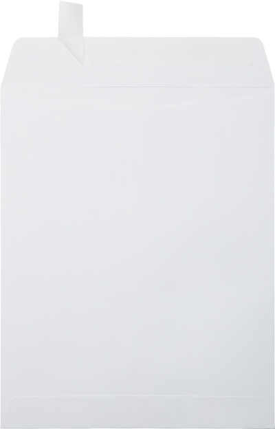 White 28lb 8 1/2 x 10 1/2 Open End Envelopes with Peel & Seal