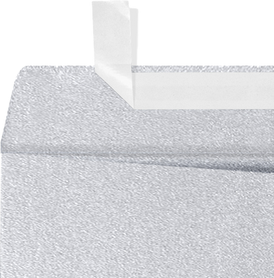 Silver Metallic 32lb 9 x 12 Open End Envelopes with Peel & Seal