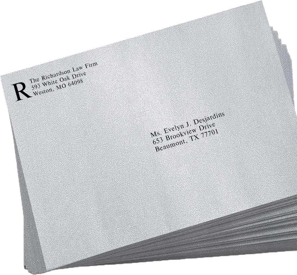 Silver Metallic 32lb 9 x 12 Open End Envelopes with Peel & Seal