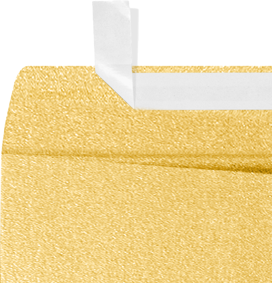 Gold Metallic 32lb 9 x 12 Open End Envelopes with Peel & Seal