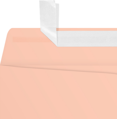 Blush Pink 32lb 9 x 12 Open End Envelopes with Peel & Seal