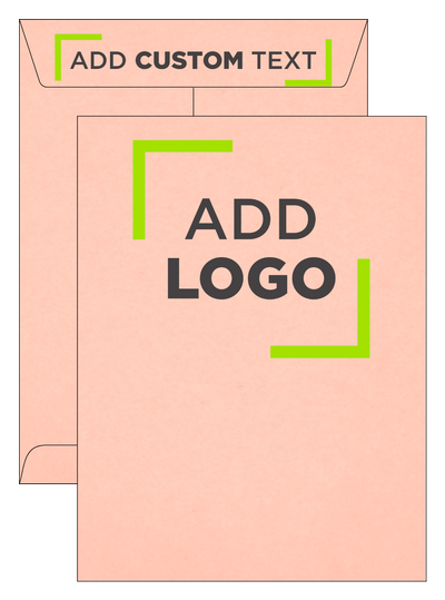Blush Pink 32lb 9 x 12 Open End Envelopes with Peel & Seal