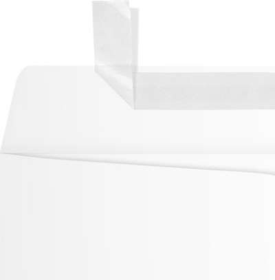 White Recycled 32lb 9 x 12 Open End Envelopes with Peel & Seal