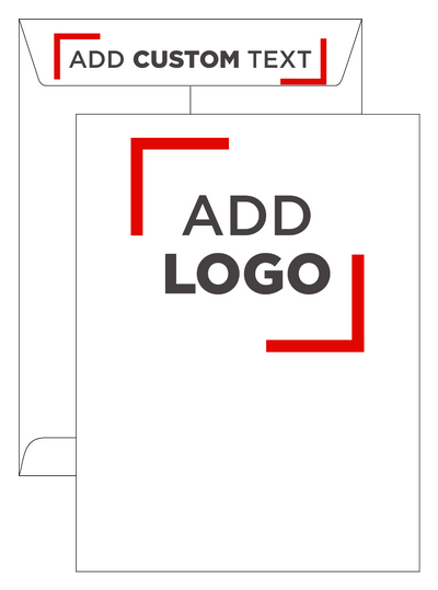 White Recycled 32lb 9 x 12 Open End Envelopes with Peel & Seal