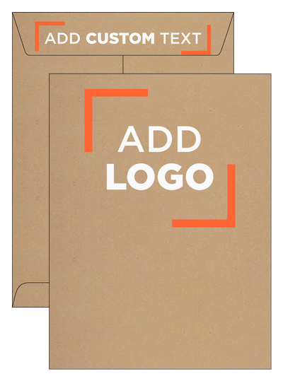 Grocery Bag 28lb 9 x 12 Open End Envelopes with Peel & Seal