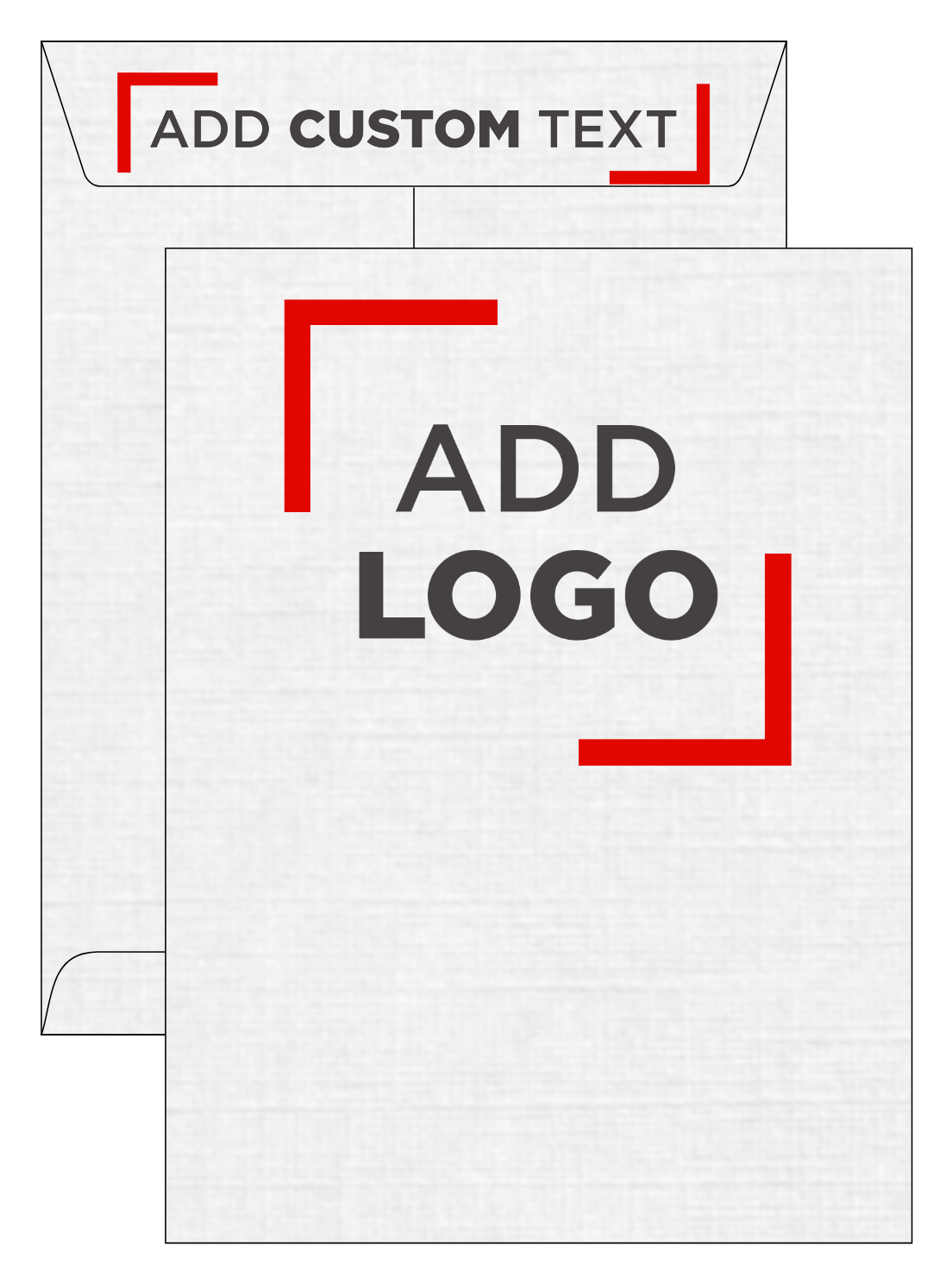 White Linen 32lb 9 x 12 Open End Envelopes with Peel & Seal