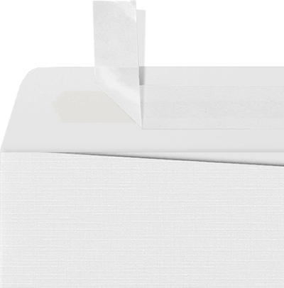White Linen 32lb 9 x 12 Open End Envelopes with Peel & Seal