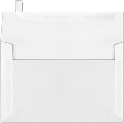 Clear Translucent 30lb A9 Invitation Envelopes (5 3/4 x 8 3/4) with Peel & Seal
